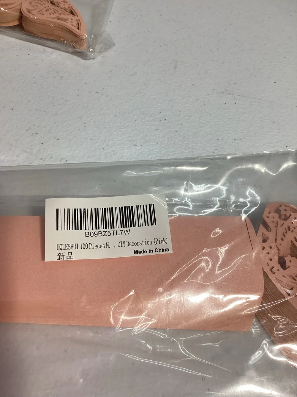 Laser cut butterfly wine glass place cards